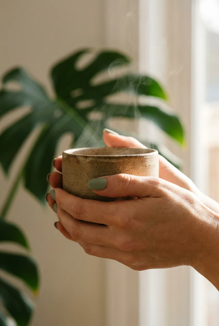 Coffin nails with emerald and gold French tips